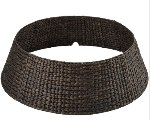 Woven Hyacinth Christmas Holiday Tree Collar - 42in - Lot 208