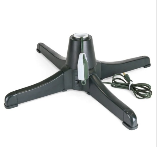 360-Degree Rotating Christmas Tree Stand w/ 3 Settings, 3 Outlets - Lot 222