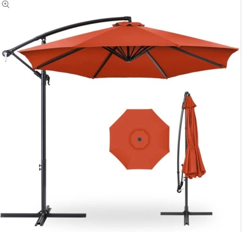 Offset Hanging Patio Umbrella - 10ft - Lot 243
