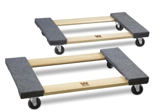 WEN 721830 1320-Pound Capacity 18-by-30-Inch Hardwood Mover’s Dolly, 2-Pack - Lot 265