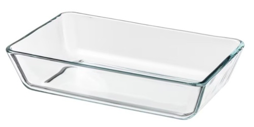 Lot of 6 Baking/serving dishes, clear glass, 11x7 " - Lot 277