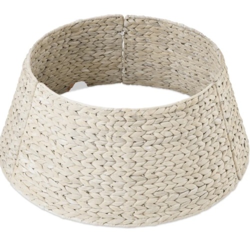 Woven Hyacinth Christmas Holiday Tree Collar - 24in - Lot 292
