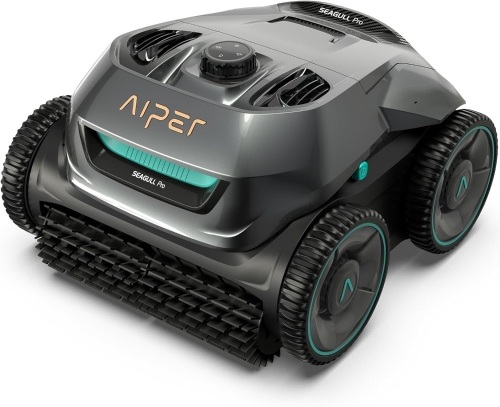 AIPER Seagull Pro Cordless Robotic Pool Vacuum Cleaner, Wall Climbing Pool Vacuum Lasts up to 150 Mins, Quad-Motor System, Smart Navigation, Ideal for In-Ground Pools up to 1,600 Sq.ft - Lot 9317