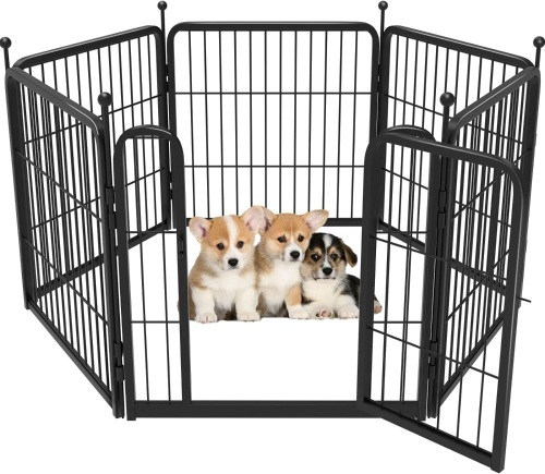 FXW Rollick Dog Playpen for Yard, RV Camping│Patented, 24 inch 6 Panels - Lot 9346