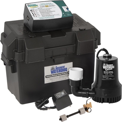 THE BASEMENT WATCHDOG Model BWSP 2,600 GPH at 0 ft. and 1,850 GPH at 10 ft. Special CONNECT Battery Backup Sump Pump System with WiFi Capable 24 Hour a Day Monitoring Controller - Lot 9350