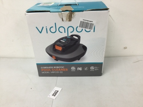 Vidapool Cordless Robotic Pool Cleaner (VRPC01-02) - Lot 9501