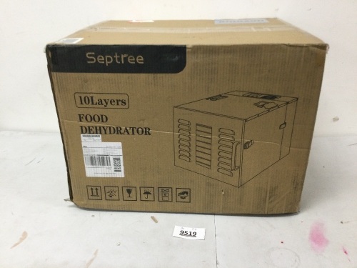 Septree 10Layers Food Dehydrator - Lot 9519