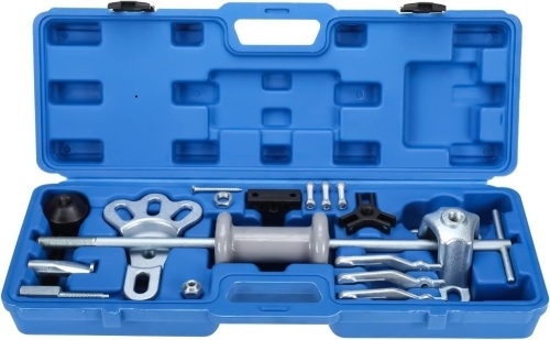 BTSHUB 9-Way Slide Hammer Puller Kit Axle Bearing Hub Auto Set, Axle Front Rear Wheel Bearing Dent Hub Gear Puller Remover Set - Lot 8701