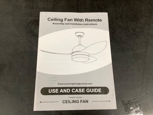 Ceiling Fan with Remote - Lot 9415