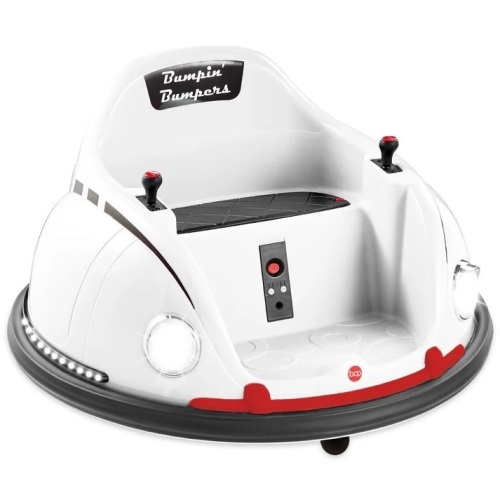 6V Kids Ride On Bumper Car Toy w/ Remote, Harness, Lights, 360 Degree Spin - Lot 9492
