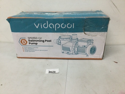 VidaPool Swimming Pool Pump SPD150-LV - Lot 9626