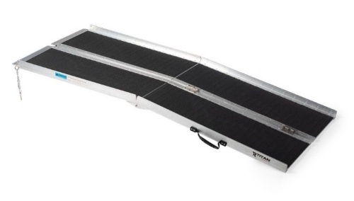 Titan Ramps 6' Multi-Fold Aluminum Wheelchair Ramp - 600 lb - Lot 9719