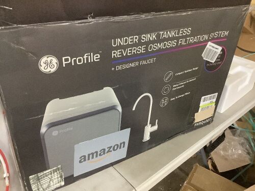 GE Profile Under Sink Tankless Reverse Osmosis Filtration System  - Lot 320