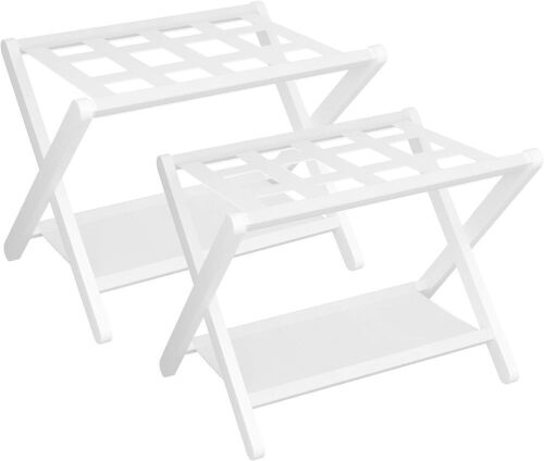 Heybly Folding Luggage Rack, 2 Pack  - Lot 712
