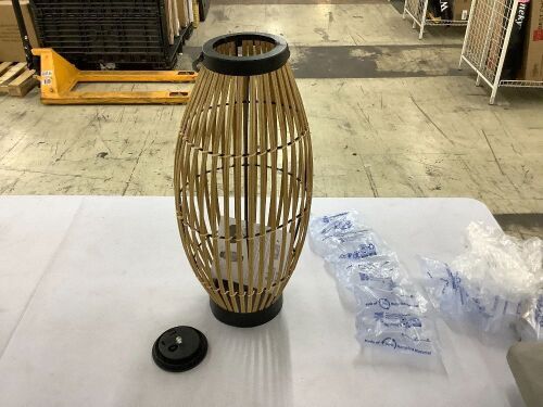 Rattan Floor Lamp  - Lot 720