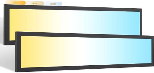 4FT LED Flat Panel Light Surface Mount, 2 Pack  - Lot 722