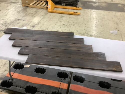 48 Inch Rustic Floating Shelves, Set of 4  - Lot 335
