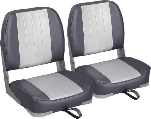 Leader Accessories Low Back Folding Boat Seat, Set of 2  - Lot 345