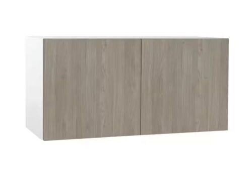 Cambridge Quick Assemble Modern Style, Grey Nordic 30 x 12 in. Wall Bridge Kitchen Cabinet  - Lot 432