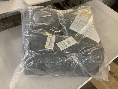 Lot of (2) Tufted Seat Cushion, 19" x 19" x 5"  - Lot 420