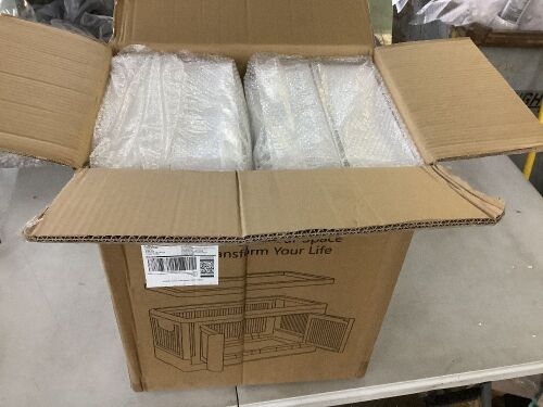 Storage Bins with Lids, 4 Pack - Lot 239