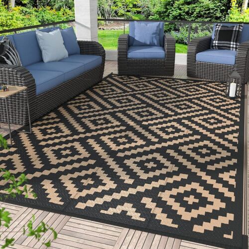 GENIMO Outdoor Reversible Rug, 9'x18'  - Lot 241