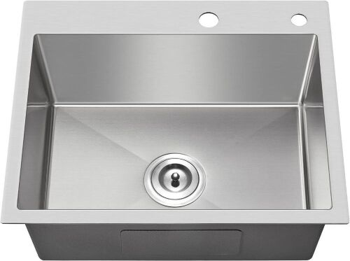  MENATT 20-inch Drop in Kitchen Sink, 20"x16"x9" - Dented Corner - Lot 247