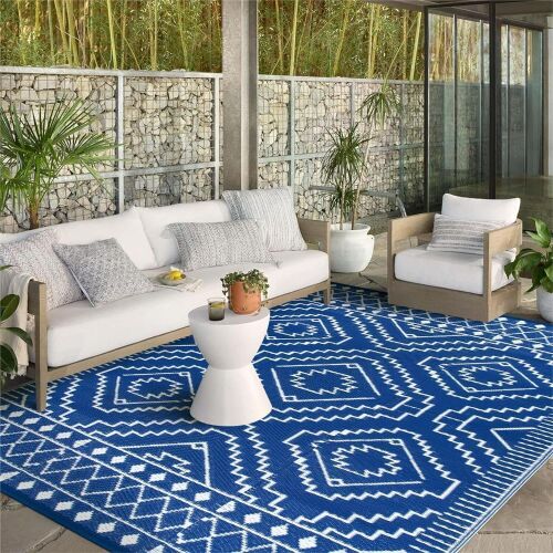Wonnitar Outdoor Reversible Rug 8x10 - Lot 314