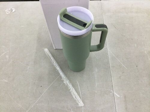 Stainless Steel Tumbler with Straw  - Lot 904