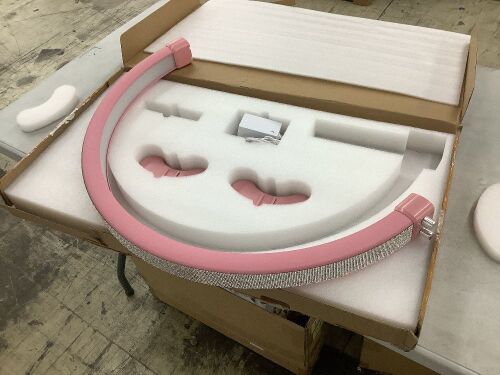 LED Half Moon Nail Desk Lamp  - Lot 729