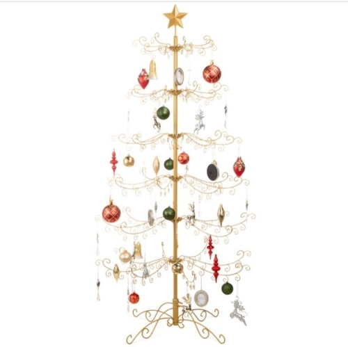 Wrought Iron Christmas Tree Ornament Display w/ Easy Assembly, Stand - 6ft - Lot 93