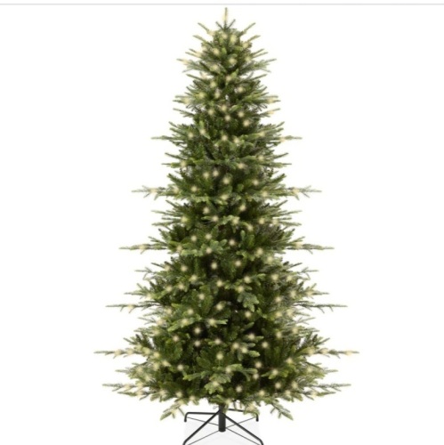 Pre-Lit Artificial Aspen Noble Fir Christmas Tree w/ Metal Stand - Lot 179