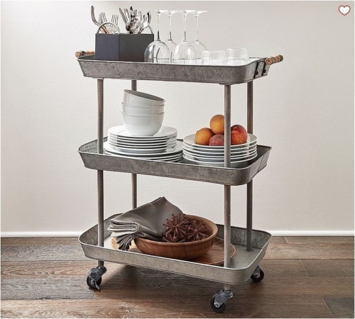 Rainier Galvanized Storage Cart - Lot 11