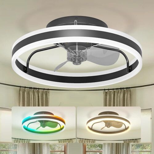 Amico 20" Bladeless Ceiling Fan with LED Light  - Lot 124