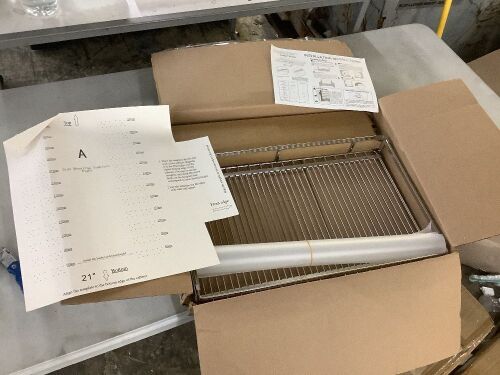 Expandable Pull Out Cabinet Organizer, 17.1~28"W x 22.5"D - Cut Plastic  - Lot 130