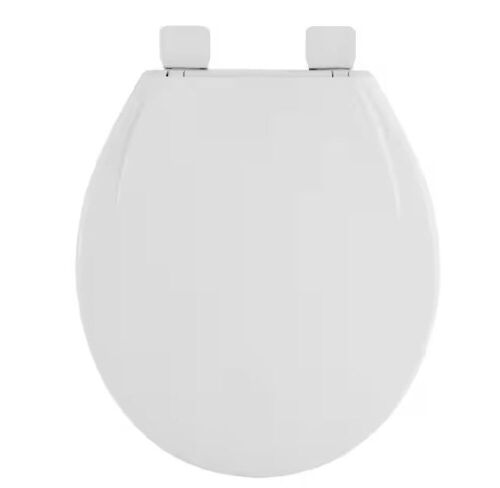 American Standard Champion Slow-Close Round Closed Front Toilet Seat in White  - Lot 145