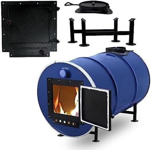 Sonret Hardware Kit for 30-55 Gallon Metal Barrel Stove  - Lot 398