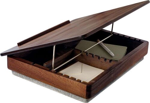 ROSSIE HOME Acacia Wood Easel Lap Desk with Storage, Fits up to 17.3 Inch Laptops - Lot 443