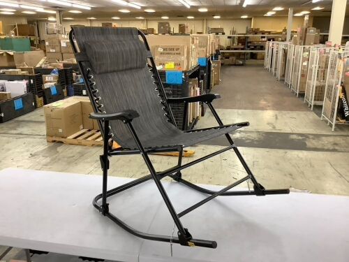 Foldable Zero Gravity Rocking Patio Lounge Chair  - Lot 635