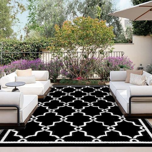 Outdoor Moroccan Area Rug, 9' x 12'  - Lot 642