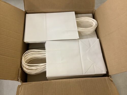 White Paper Bag, 5.25" x 3.75" x 8", 110pc  - Lot 645