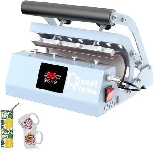 PlanetFlame Tumbler Heat Press Machine 110V  - Lot 423