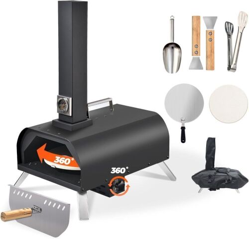 1112 Temp Outdoor Pizza Oven with Rotating Pizza Stone - Lot 74