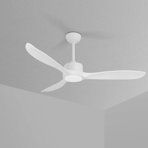  52" Wood Ceiling Fan with Light and Remote - Lot 667