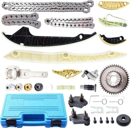 Engine Timing Chain Tool Kit for Audi 08-15 2.0L A3 A4 A5 A6 Q3 Q5 S3 TT Quattro, 08-14 2.0L Volkswagen Beetle CC EOS Golf GTI Jetta Tiguan Passat - Lot 714