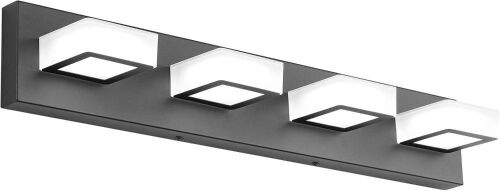 Ralbay LED Black 4 Lights Acrylic Lighting Fixture - Lot 182