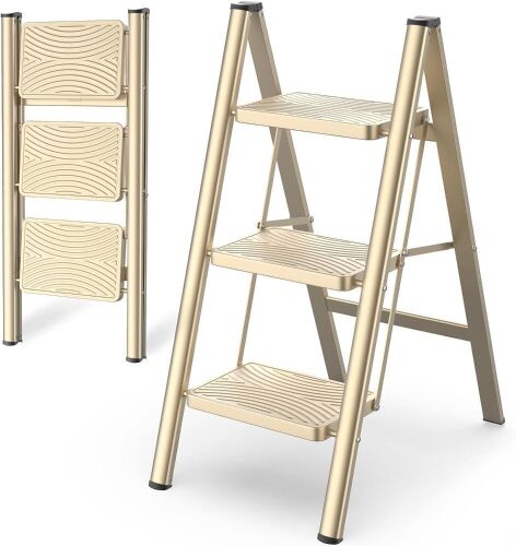 HBTower Step Ladder 3 Step Folding - Lot 188