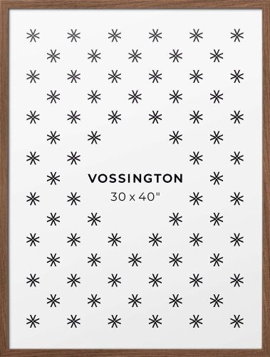 Vossington 30" x 40" Classic Frame, Walnut  - Lot 360