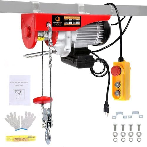 BEAMNOVA Electric Hoist 1500lb 110-120 Volt with Line 4.92 Ft Remote  - Lot 66