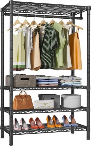 VIPEK V1S Wire Garment Rack, 35.4'' L X 15.7'' W X 70.9'' H, Max Load 500LBS - Lot 491